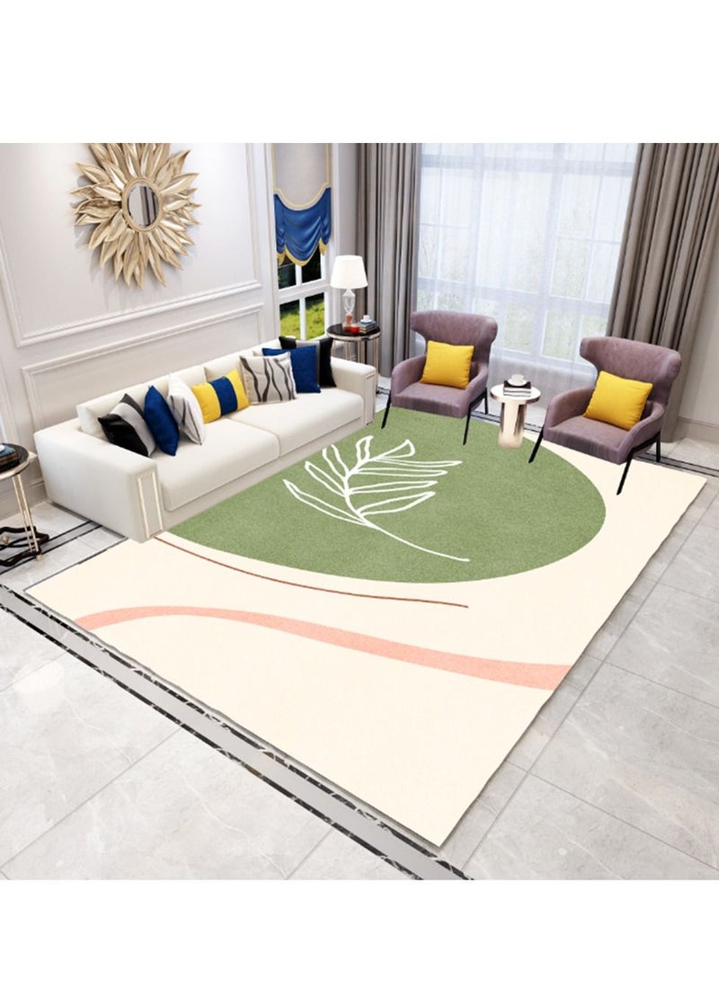 Sharpdo Modern Area Rugs Simple Short Pile Carpet Living Room Bedroom Rug Anti-slip Floor Mat Home Decor 160 x 230CM  - Image 1