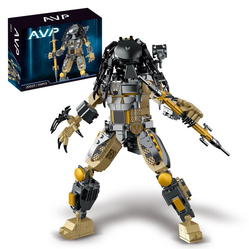 CHUANGPIN Xenomorph Horror Action Figure Building Kit Compatible with Lego for Adults,Cool Halloween Toy for Boys 8-14 Years Up 558pcs - Image 1