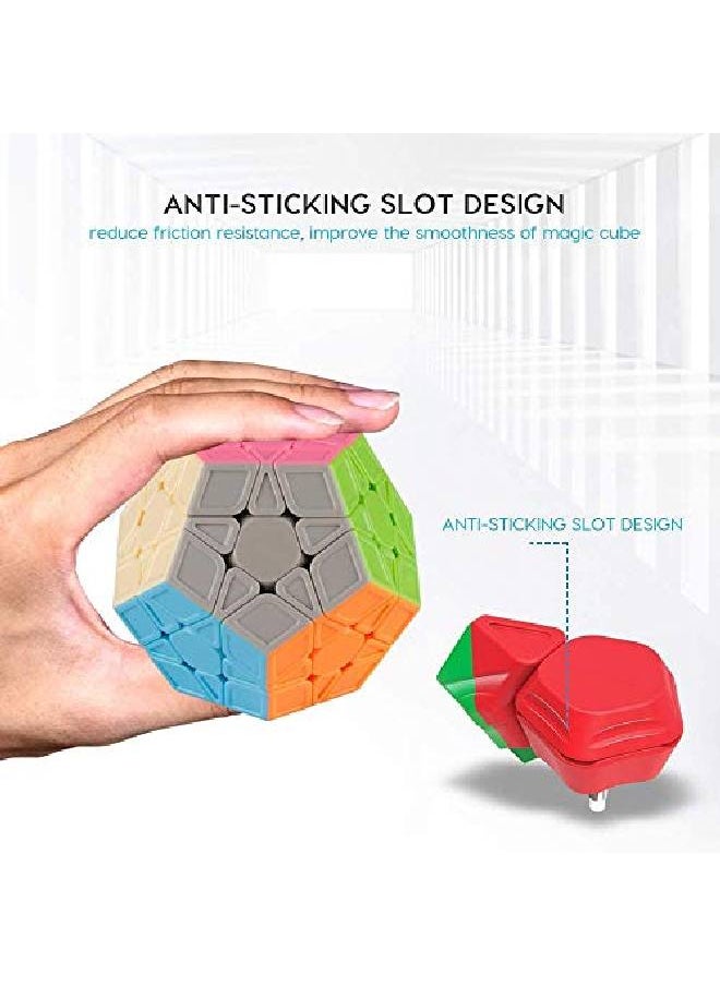 Toyshine - Qiyi Megaminx Cube Sculpted Stickerless 3X3 Pentagonal Dodecahedron Speed Cube Puzzle Toy (Qiheng S Version) - Image 1