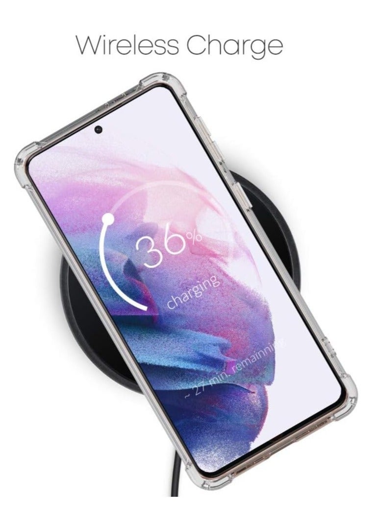 LEDIN Case for Samsung Galaxy S21 Fe Clear Case Soft Flexible Silicone Back Cover Shockproof Anti Scratch Case with Reinforced Bumper Corner Compatible for Samsung Galaxy S21 Fe Clear - Image 5