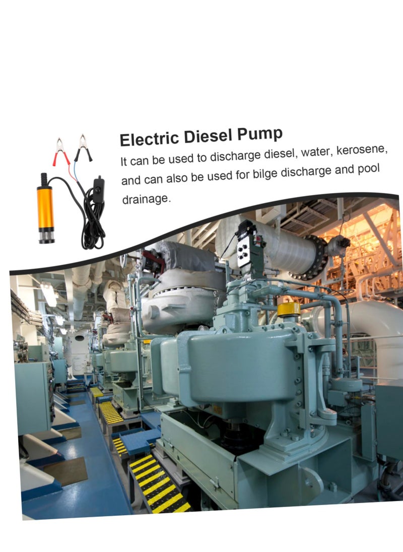 Electric Fuel Pump, Stainless Steel Oil Pump, Petrol Pump,Fluid Extractor Submersible Pump Transport Pump