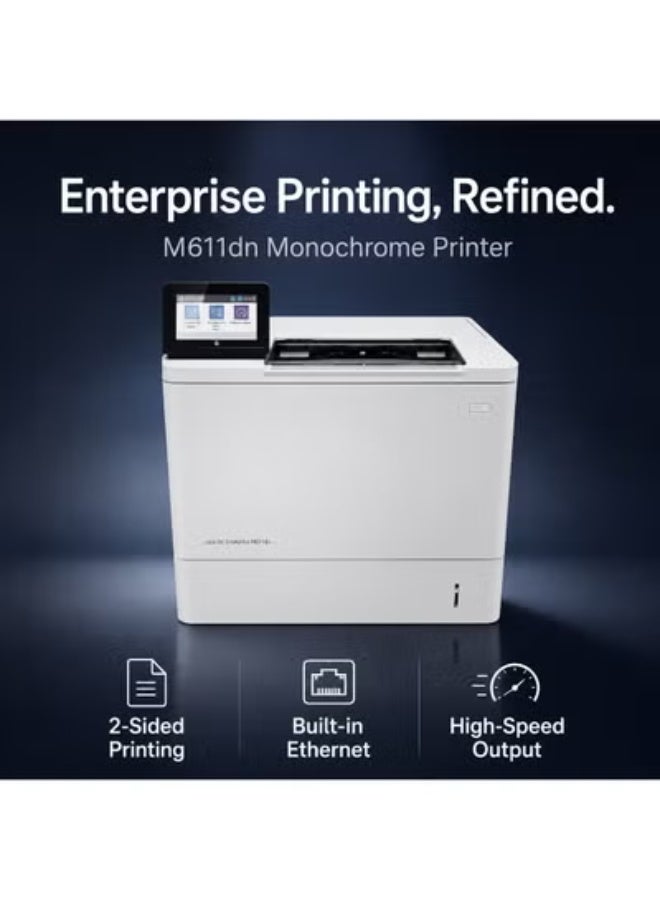 M611dn Monochrome Laser Printer with Ethernet, Auto Duplex Printing, 65 ppm Speed, 650-Sheet Input and 4.3-Inch Touchscreen - Image 2