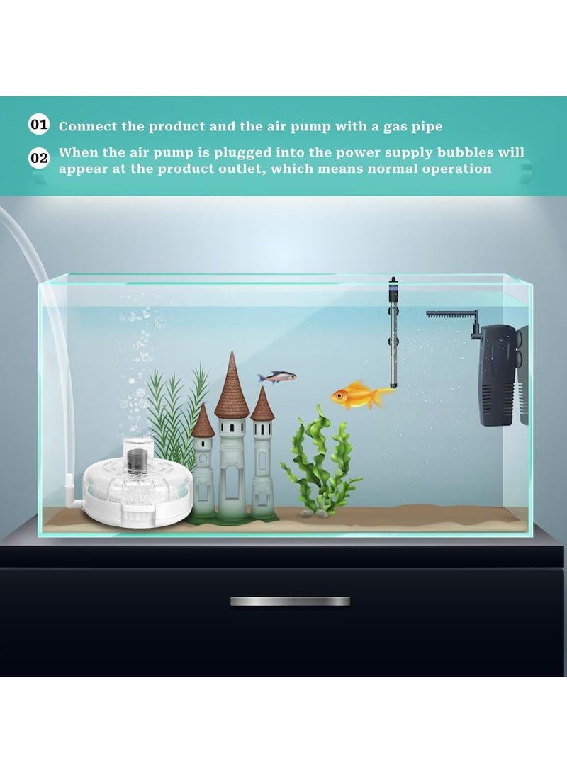 SYOSI Small Aquarium Filter Mini Sponge Filter with 2 Stage Filtration Fish Tank Water Filter Physical and biochemical filtration Transparent Filter Cartridges for 2-6 Gallon Aquarium Betta Fish Tank - Image 5