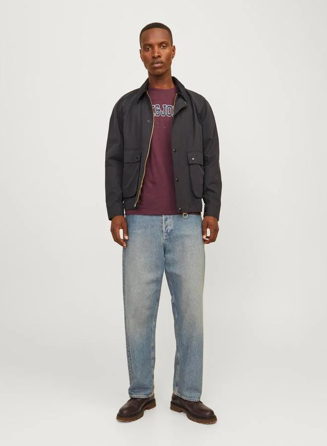 JACK & JONES Logo Print Crew Neck T-Shirt