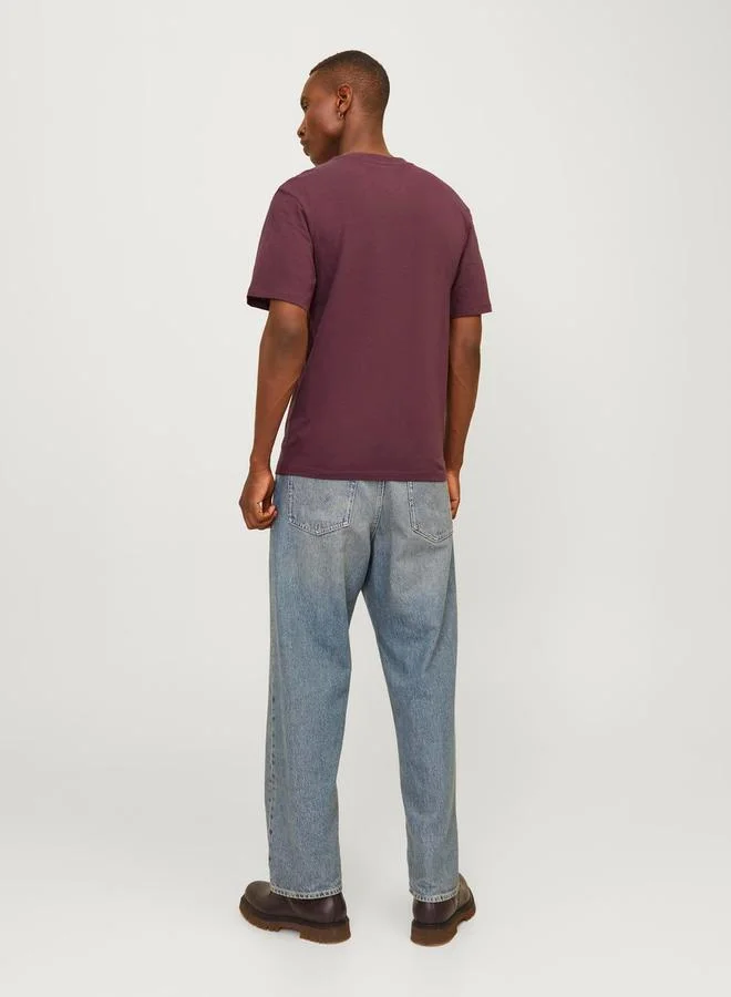JACK & JONES Logo Print Crew Neck T-Shirt