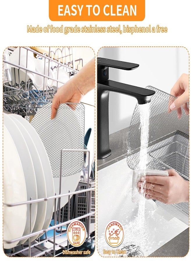 GWY Air Fryer Dehydrator Rack 3 PCS for Chefman 6.3QT 4-In-1 Digital Air Fryer Oven, 9.53''× 9.53''× 0.59'' Steel Air Fryer Plate Replacement Parts wire Rack - Image 5