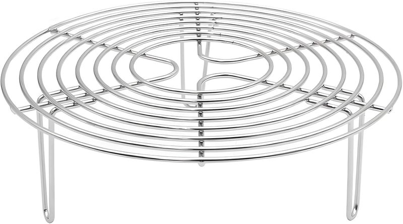 Sturdy Steamer Rack For Cooking, 304 Stainless Steel Stand, 24 Cm Height, Includes 4 Legs For Better Stability - Image 1