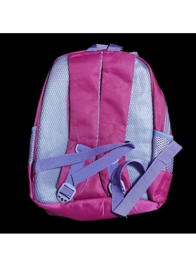 شنطة ظهر للمدرسة للاولاد والبنات برسومات ثلاثية الابعاد والوان انيقة وعصرية ورائعة، شنطة عالية الجودة بمقاس 18 بوصة (L) مع 4 جيوب رئيسية + 2 جيب جانبي شبكي للاقلام, ديسكو، متعدد الألوان - Image 2