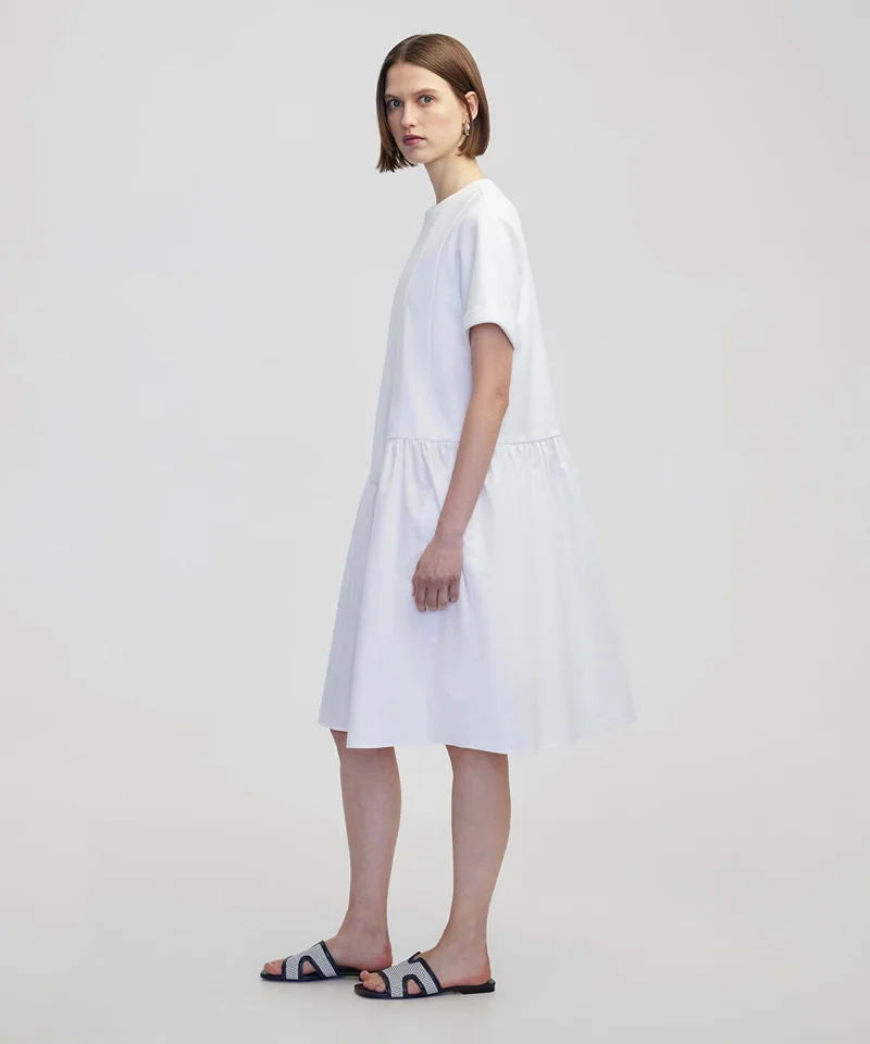 ابيكول Asymmetric Gathered Dress