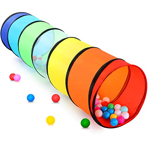 Moncoland Kids Play Tunnel Tent for Toddlers Colorful Pop Up Crawl Tunnel Toy for Baby or Pet with Breathable Mesh Collapsible Gift for Boy and Girl Play Tunnel Indoor and Outdoor Game - Image 1
