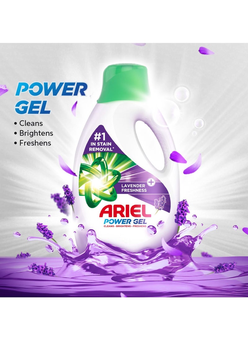 Ariel Lavender Freshness Laundry Detergent  Power Gel 2 x 2.8L  - Image 3