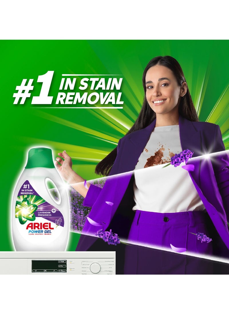 Ariel Lavender Freshness Laundry Detergent  Power Gel 2 x 2.8L  - Image 2