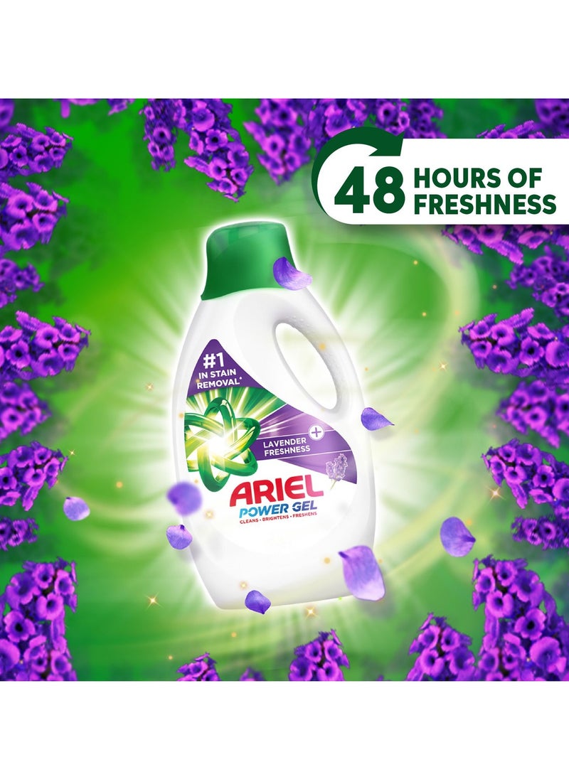 Ariel Lavender Freshness Laundry Detergent  Power Gel 2 x 2.8L  - Image 5