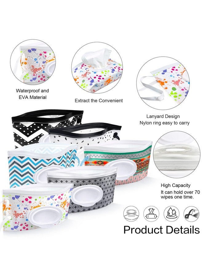 KALYLOC 8Pcs Baby Wipes Dispenser, Reusable Baby Wipe Holder Box and Portable Wet Wipes Pouch, Refillable Wipes Pouch Case Container with Lid for Bathroom Baby Nursery Kitchen Office Travel (Black) - Image 5