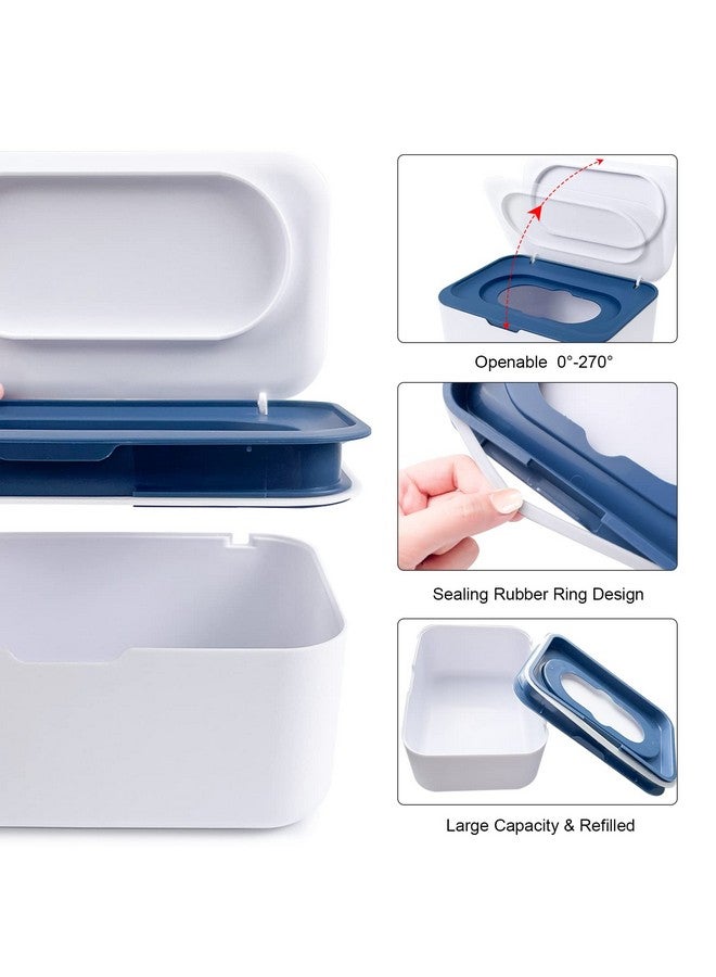 KALYLOC 8Pcs Baby Wipes Dispenser, Reusable Baby Wipe Holder Box and Portable Wet Wipes Pouch, Refillable Wipes Pouch Case Container with Lid for Bathroom Baby Nursery Kitchen Office Travel (Black) - Image 4