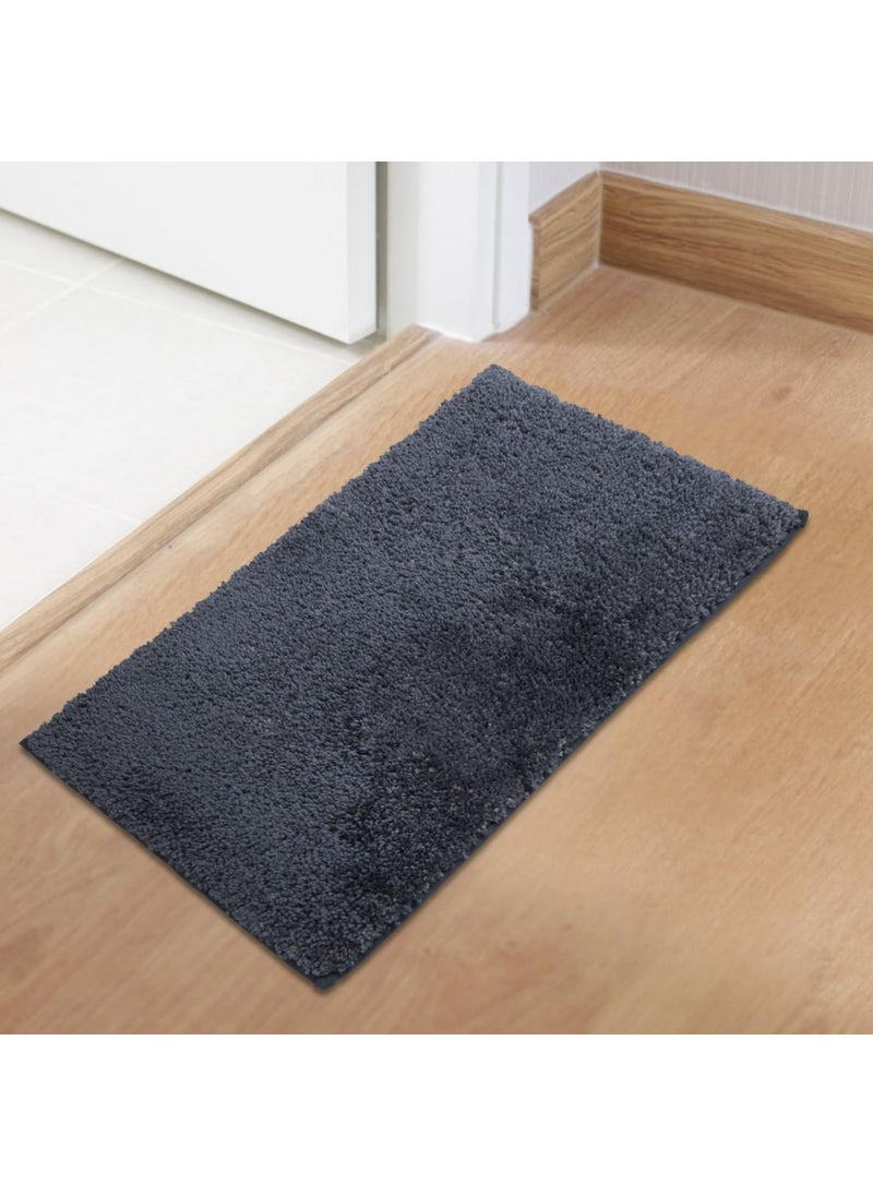 SPACES Spaces Luxury Cushlon Drylon Small Foot Mats-Slate Grey  - Image 1