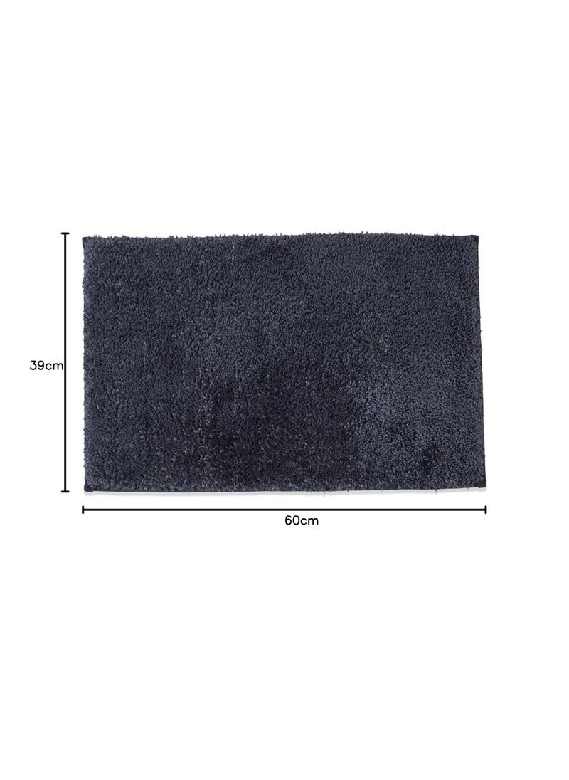 SPACES Spaces Luxury Cushlon Drylon Small Foot Mats-Slate Grey  - Image 2