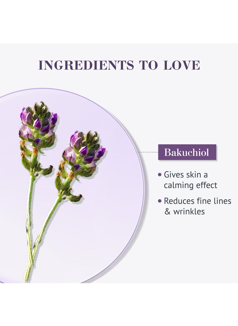 Good Vibes Good Vibes Bakuchiol Age Defying Face Serum - Lightweight Skin Brightening Formula - Rich In Antioxidant - Intense Moisturising - Youthful Radiance - Reduce Fine Line - No Sulphate & Paraben - 30 ML  - Image 3