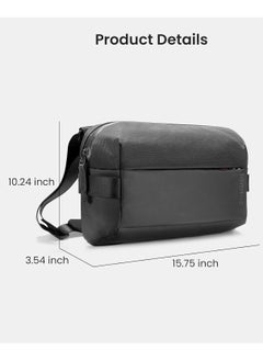 Tomtoc Explorer-T21 Laptop Messenger Shoulder Bag for 13 inch iPad Pro/Air, 13 inch MacBook Pro/Air, Minimalist Chest Crossbody Bag, Water-resistant Everyday Carry Pack for Business, Travel  - Image 4