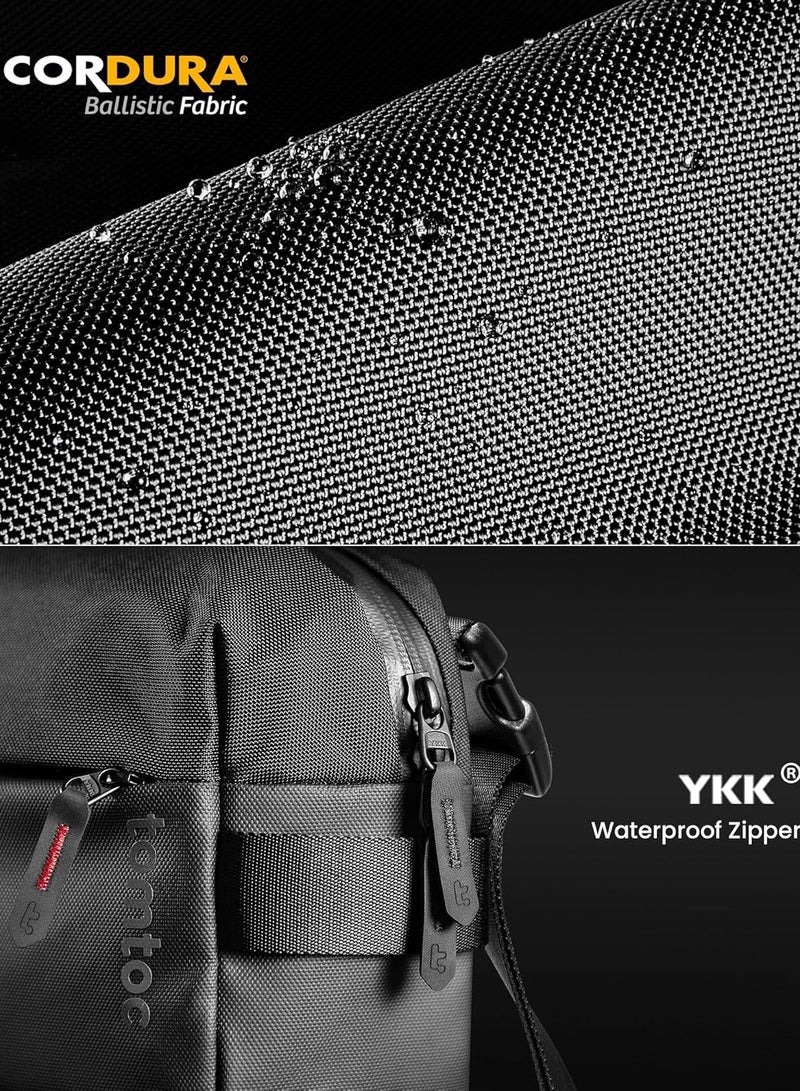 Explorer-T21 Laptop Messenger Shoulder Bag for 13 inch iPad Pro/Air, 13 inch MacBook Pro/Air, Minimalist Chest Crossbody Bag, Water-resistant Everyday Carry Pack for Business, Travel