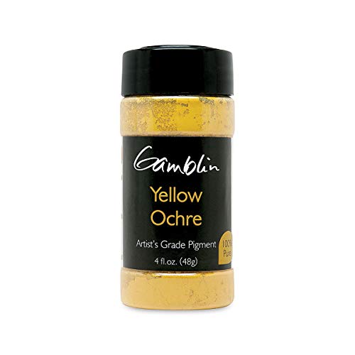 Gamblin Dry Pigment 4 Oz Yellow Ochre - Image 1