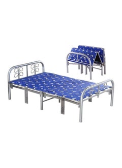 SMART HOME Foldable and adjustable single bed, heavy duty, with a metal steel bed frame and settings without tools, size 90 * 190cm  - Image 1