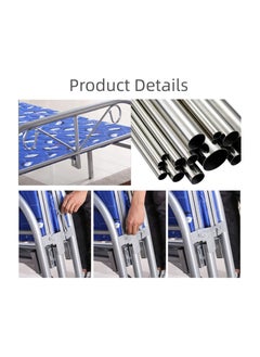 SMART HOME Foldable and adjustable single bed, heavy duty, with a metal steel bed frame and settings without tools, size 90 * 190cm  - Image 4