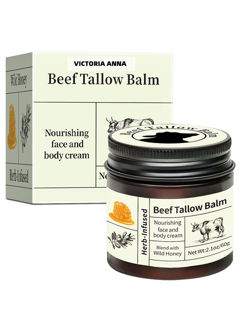 VICTORIA ANNA 2-in-1 Hydration Skincare Set: Tallow Balm Moisturizer (Full Body) & Organic Avocado Face Toner - Deep Nourishing, Revitalize Dull Skin, For All Skin Types - Image 2