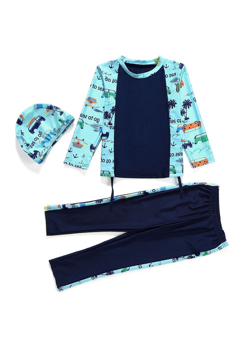 Loquat Girl Swimwear Long Sleeve and Long Trousers - Image 3