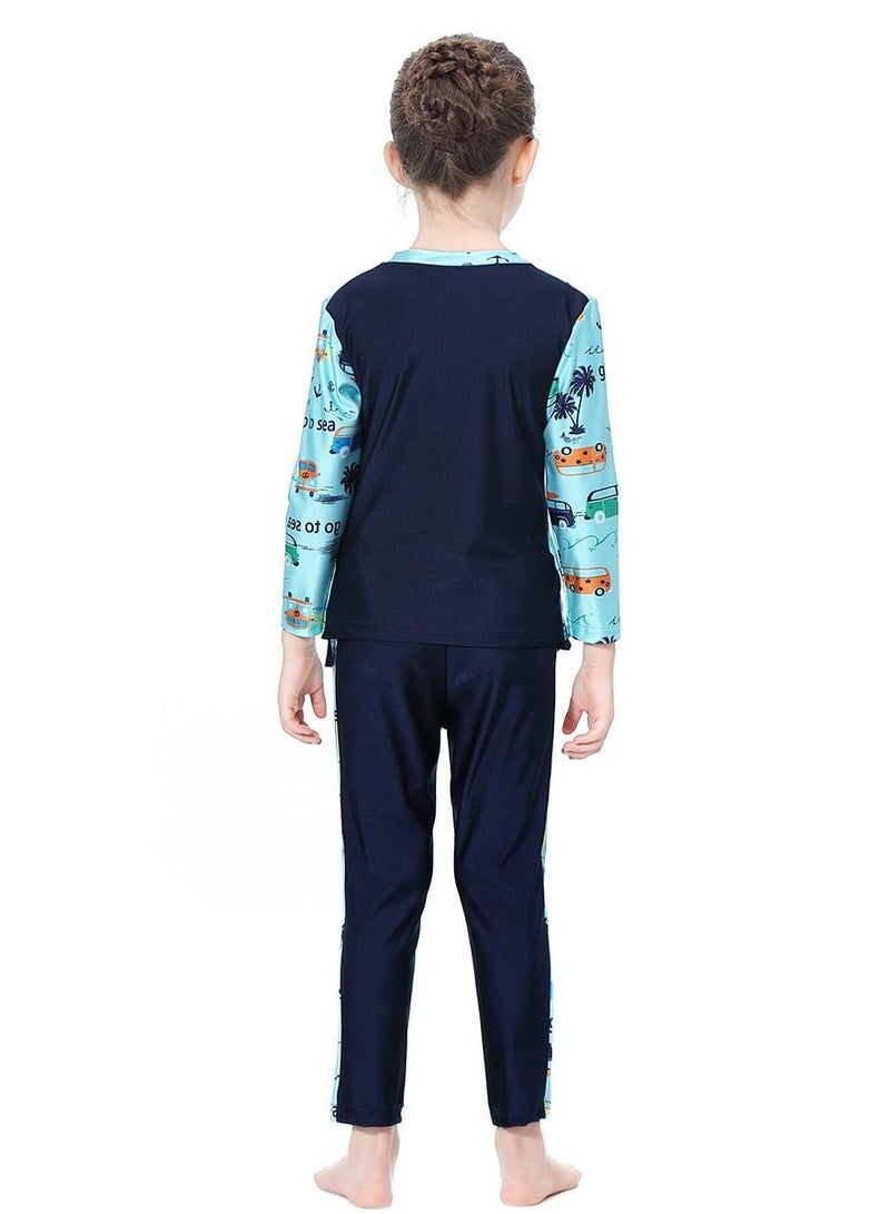 Loquat Girl Swimwear Long Sleeve and Long Trousers - Image 2