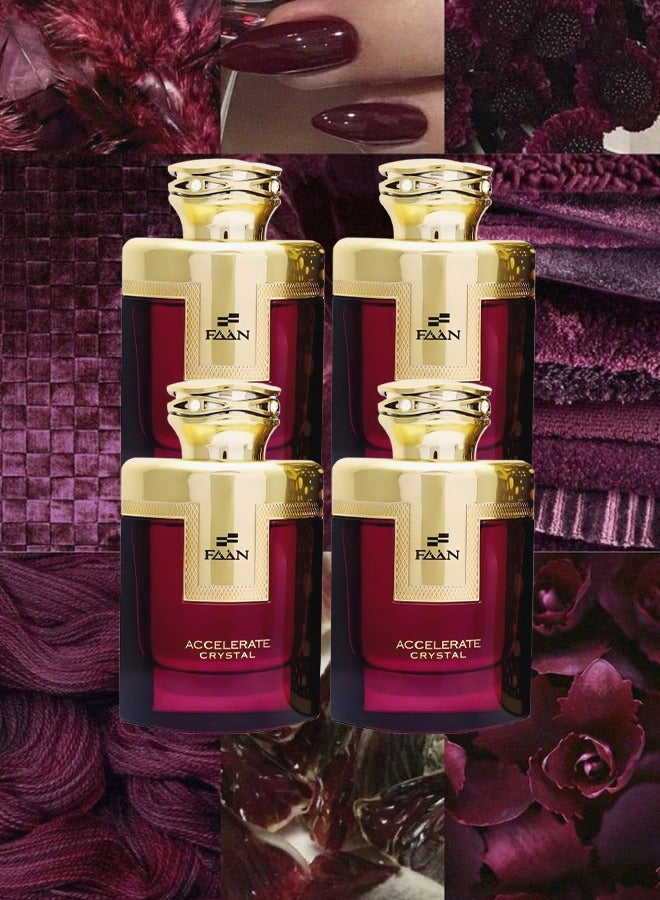 فاان 4 قطع عطر أكسيليريت كريستال للنساء 100 مل - Image 1