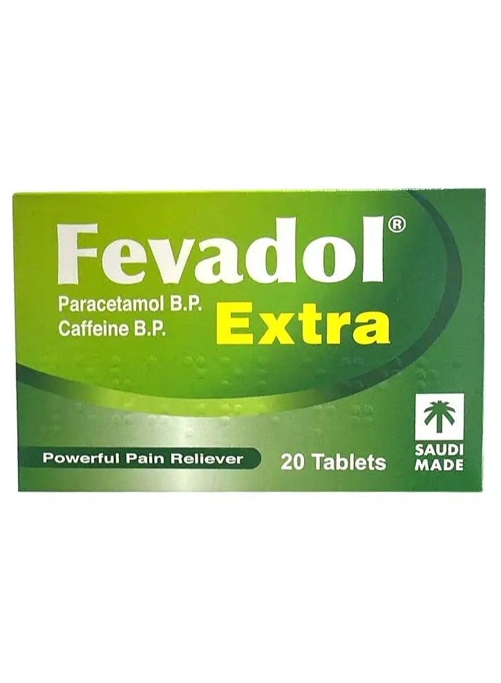 Fevadol Extra 20 Tablets – Effective Headache, Fever & Body Pain Relief - Image 1
