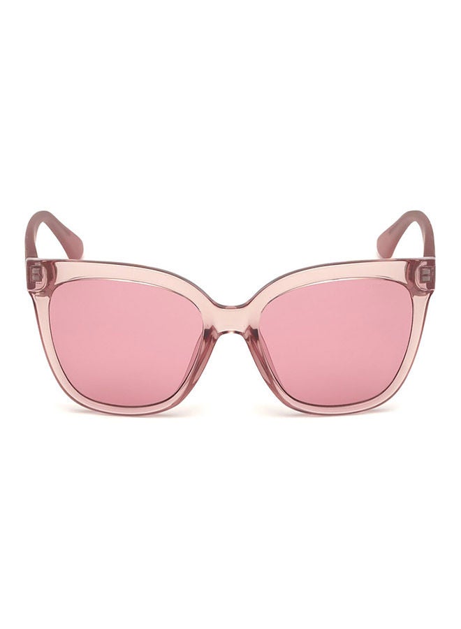 GUESS Full Rim Square Frame Sunglasses GU7612 74S - Lens Size: 55mm - Pink  - Image 2