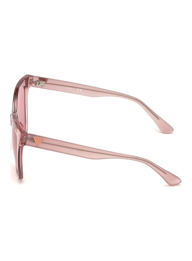 GUESS Full Rim Square Frame Sunglasses GU7612 74S - Lens Size: 55mm - Pink  - Image 4