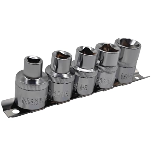 JEUCLEL 5Pcs 12 Dr Triangle Bolt Socket Set Triangular Socket Kit for TDI engines Tamperproof Fixings on Bosch injector Replace pump seals Electrical Light Fittings Electrical Cabinet Remover - Image 1