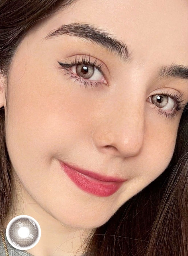 Freshlady Colored Contact Lenses Opera Brown 14.20mm Yearly Disposable for Daily Wear - Image 4