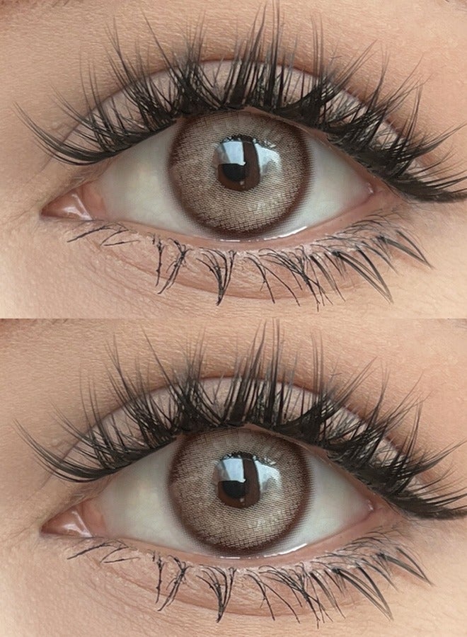 Freshlady Colored Contact Lenses Opera Brown 14.20mm Yearly Disposable for Daily Wear - Image 3
