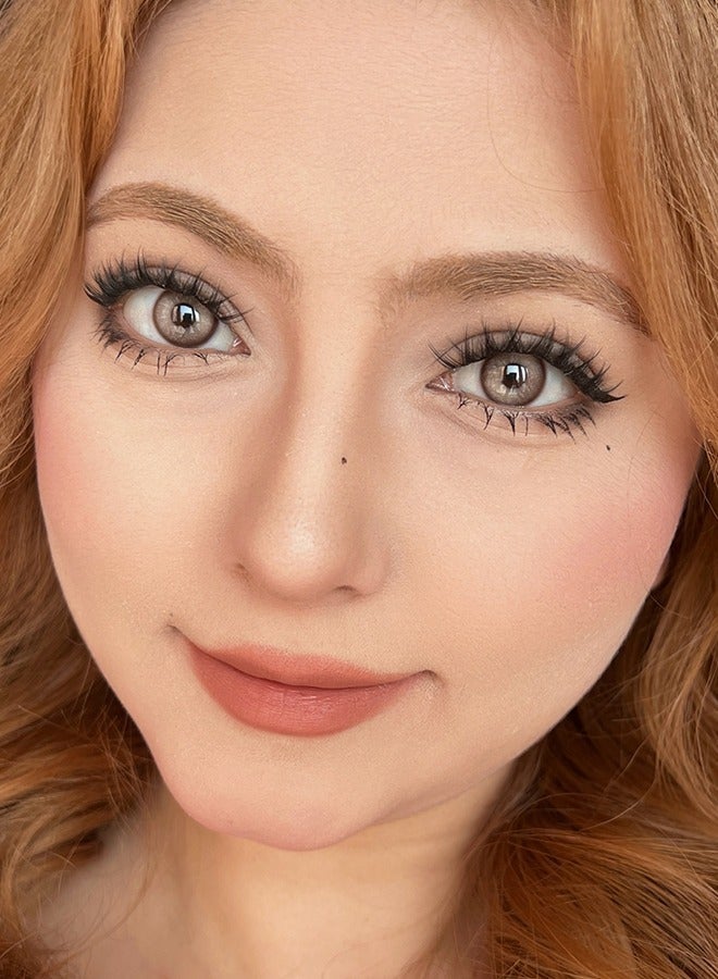 Freshlady Colored Contact Lenses Opera Brown 14.20mm Yearly Disposable for Daily Wear - Image 1