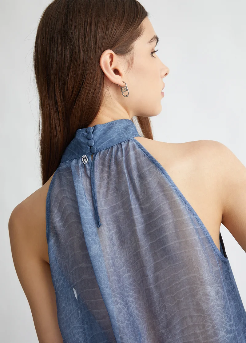 Liu Jo Printed silk top
