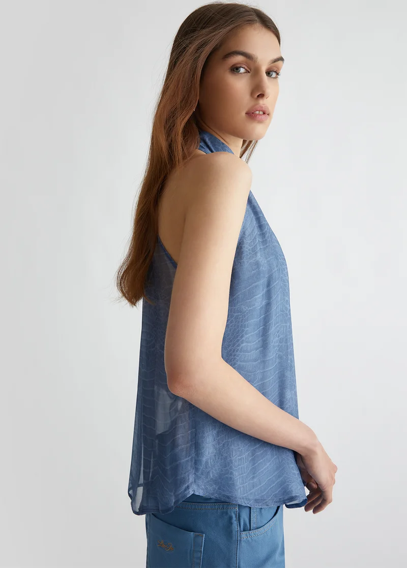 Liu Jo Printed silk top
