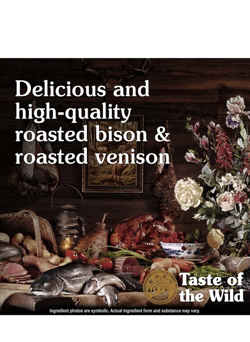 تيست أوف ذا وايلد طعام جاف عالي البروتين للكلاب خالي من الحبوب، البيسون المشوي ولحم الغزال المشوي - 12.2 كجم - Image 4