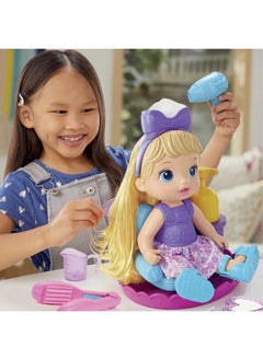 Baby Alive Sudsy Styling Doll Blonde Hair 12Inch Salon Chair Toys For 3 Years And Up  - Image 4