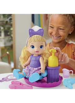 Baby Alive Sudsy Styling Doll Blonde Hair 12Inch Salon Chair Toys For 3 Years And Up  - Image 5