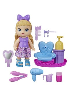 Baby Alive Sudsy Styling Doll Blonde Hair 12Inch Salon Chair Toys For 3 Years And Up  - Image 2