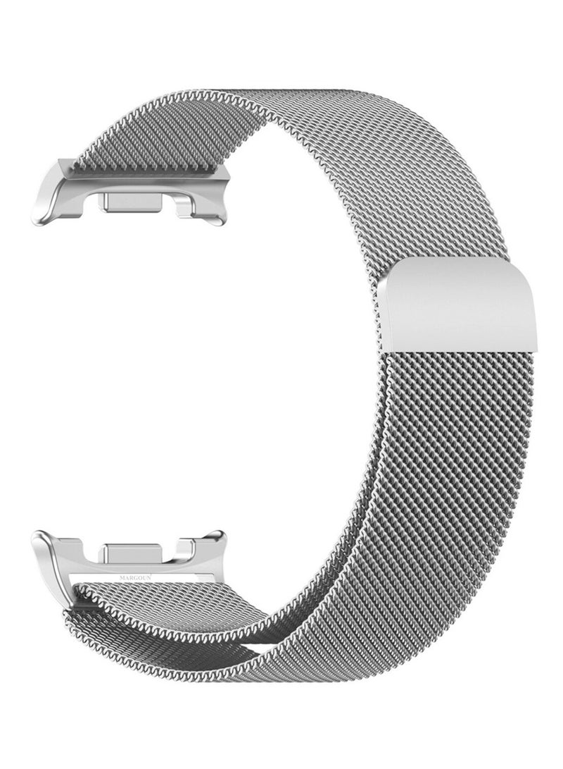 CATANES Milanese Metal Band for Samsung Galaxy Watch 8 Band 40mm 44mm/8 Classic 46mm, Mesh Magnetic Stainless Steel Loop Strap - Silver - Image 1