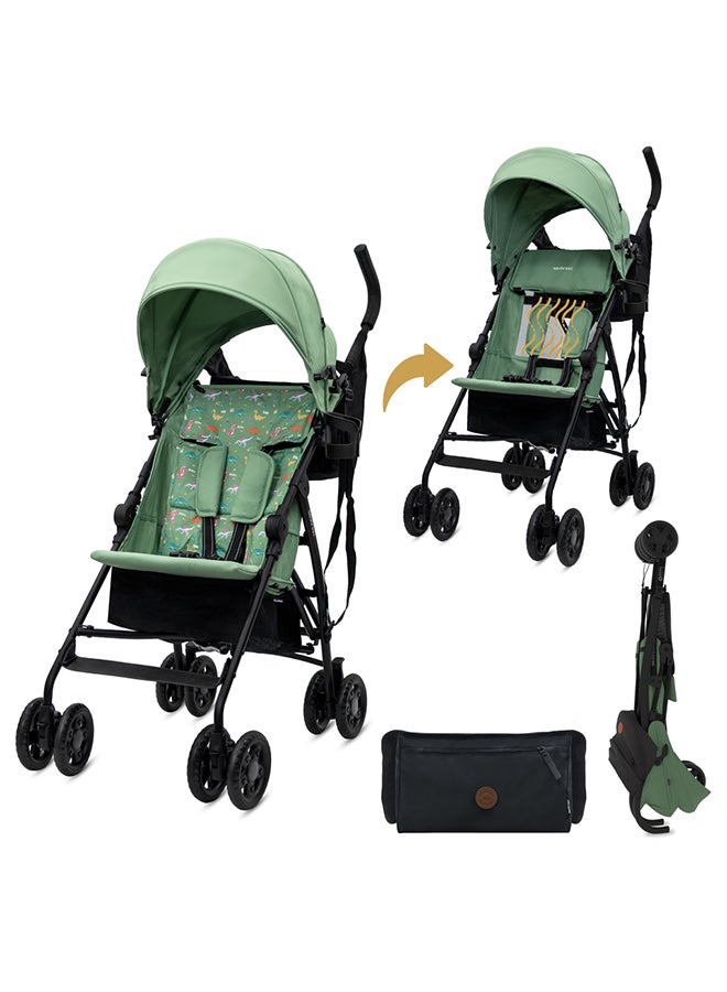 نيوبريز عربة أطفال نيوبيز كليما خفيفة وقابلة للطي للسفر، مظلة مقاومة للماء بعامل حماية  +، مناسبة من  أشهر إلى  سنوات، تتحمل حتى  كجم، ضمان  سنوات، مع حامل أكواب ومنظم صغير وحزام حمل - Image 1