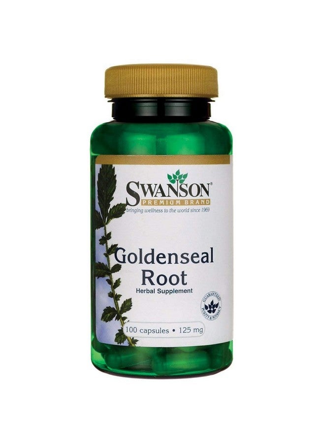 Swanson GOLDENSEAL Root 125 MG 100 CAPS - Image 1