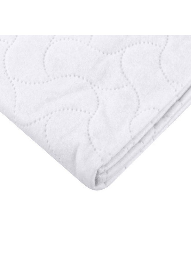 TL Care TL Care Waterproof Quilt-Like Flat Reusable Multi-Use Protective Mattress Pad Cover for Babies, Adults & Pets, White,27" x 36" - Image 4