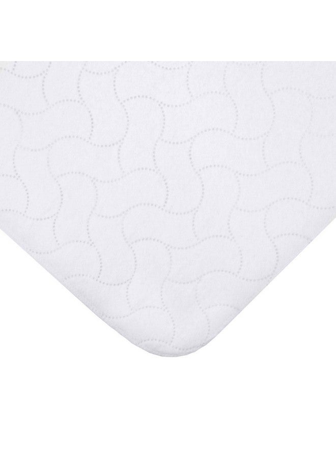 TL Care TL Care Waterproof Quilt-Like Flat Reusable Multi-Use Protective Mattress Pad Cover for Babies, Adults & Pets, White,27" x 36" - Image 1