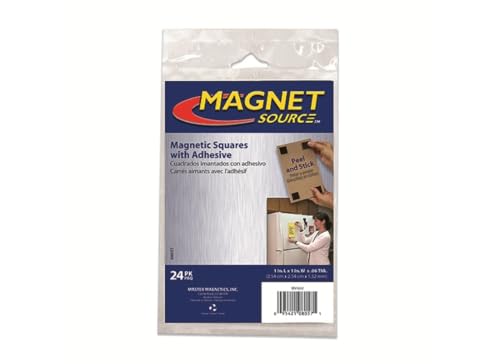 Master Magnetics مربعات مغناطيسية صغيرة 08057 مع لاصق، 1/16X1 إنش، عبوة من 24 - Image 4